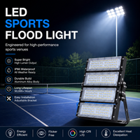 Éclairage de stade professionnel pour football, basketball, tennis, padel, 100, 200, 300, 400, 600 Watts, IP65, IP66, projecteur LED pour stade