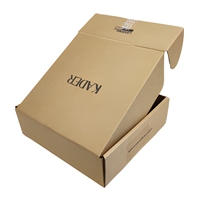 Dossiers en carton ondulé sur mesure, écologiques, en papier kraft recyclé, avec revêtement UV, gaufrage, sans ruban adhésif, pelliculage mat, couleur personnalisée