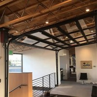 Intérieur intelligent Portes à volets roulants rapides en PVC à grande vitesse avec fenêtre transparente Réparation de porte de garage aérienne