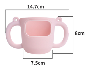 Housse de protection en silicone Stan Ley Cup 14oz avec poignée et cordons colorés pour thermos et bouteille d'eau - Product Image 2