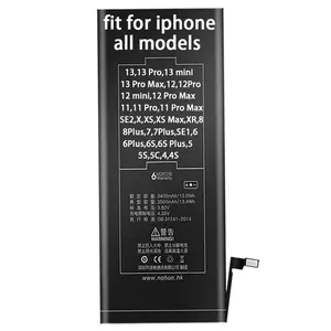 आईफोन एक्सआर 6 6एस 7 12 प्रो 11 एक्स 8 प्लस 13 एक्सएस मैक्स 7प्लस एसई मिनी के लिए OEM लिथियम आयन पॉलिमर रिचार्जेबल मोबाइल सेल फोन बैटरी