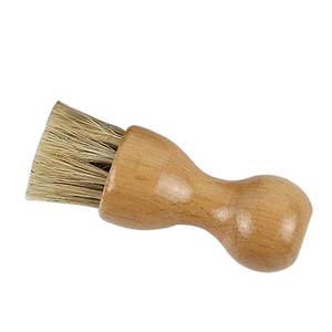 TDF Manche en bois Brosses à chaussures en poils de porc Brosse à cirer brillante pour polissage des <span class=keywords><strong>bottes</strong></span> - Product Image 6
