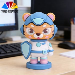 Action Figure Personalizzata AI 18cm, Stile Fumetto 2D a Colori, Scala 1:12 - Product Image 1