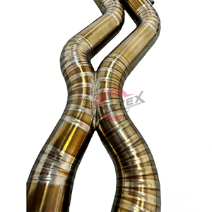 Sistema de Escape Catback de Aleación de Titanio Vortex de Alto Rendimiento con Acabado Azul Quemado de 1.2 mm de Espesor para Audi RS6 RS7 C8 4.0T - Product Image 6