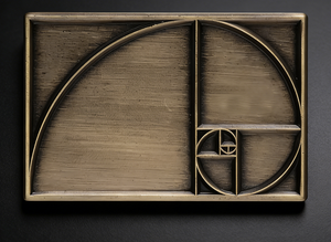 Spilla in Metallo con Rapporto Aureo, Design Unico e Retrò, Distintivo Vintage Rettangolare da 5mm per Laurea - Product Image 4