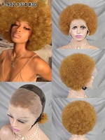 Perruques en dentelle afro bouclées courtes de style pixie en gros pour femmes noires