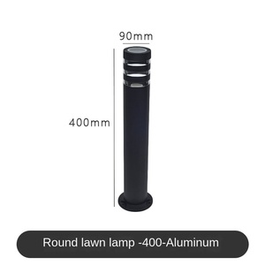 โคมไฟ LED IP65สวนสีดำกันน้ำทนทานต่อสภาพอากาศโคมไฟเสากระจกสีขาวอบอุ่นสำหรับลานกลางแจ้ง - Product Image 6