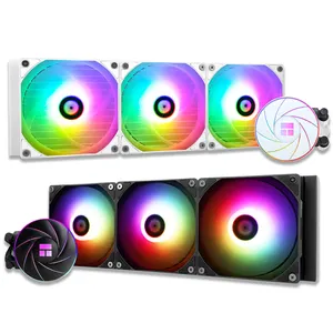 Thermaldireito aqua elite 240/360 argb 12th all-on, radiador de refrigeração de água integrado 5v argb ventilador cpu cooler líquido lga1700