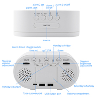 Moderner USB-Radio wecker für Schlafzimmer Desktop-LED-Kalender Elektrisches Uhrwerk Stilvolle Tischuhren