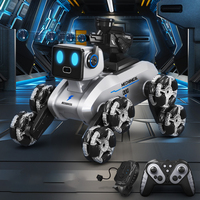 Kinderspielzeug Wasserbomben-Roboterhund mit Acht Rädern, KI-gesteuerter Fernbedienungs-Roboter mit Gestensensor zum Klettern