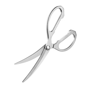 Korean-<b>style</b> all-steel thickened barbecue scissors, portable food scissors, household barbecue cooking scissors, catering - Product Image 1