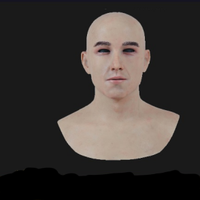 Nouveauté Halloween Costume Party silicone Tête Masque Réaliste Visage Humain réaliste masque