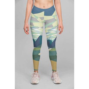 Leggings con motivo paesaggistico alpino - Product Image 1
