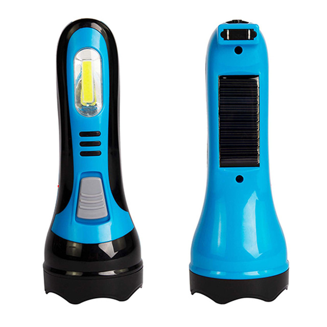 HB1101 Solar Flashlight LED Emergency Outdoor Garden Landscape Torch Rechargeable 10000 Lumens 4-8 Hours Long Distance Bright