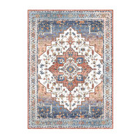 Ethnic-style Moroccan Nordic Persian Rug Vintage American Style Flowers Blended Fabric Nomadic Metropolis Model Living Runner