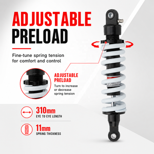 Amortisseur arrière de moto 310 mm, réglable en amortissement, pour motos tout-terrain BSE T8 <span class=keywords><strong>Kayo</strong></span> CRF KLX YZF - Product Image 4
