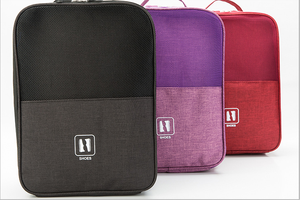 Wholesale Portable Polyester Storage <b>Shoes</b> Organizer Set with Drawstring Waterproof Zipper Bag for Travel Washing Laundry - Product Image 4