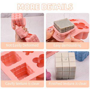 แม่พิมพ์ซิลิโคนรูปทรงลูกบอลมูสตกแต่งเค้ก 3 มิติ สำหรับทำเทียน - Product Image 5