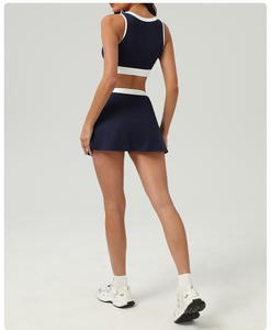 กระโปรงกอล์ฟชุดสปอร์ตบราแห้งเร็วนุ่มสบายแห้งเร็วชุดกีฬากระโปรงกอล์ฟคอสูงใส่สบาย - Product Image 3