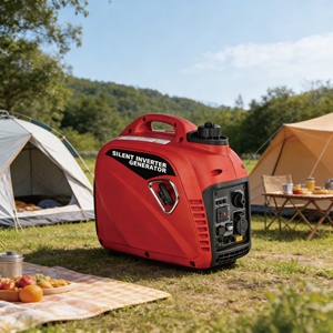 Générateur silencieux à onduleur compact de 2000 W avec poignée de transport légère, idéal pour la pêche et les excursions de randonnée - Product Image 2