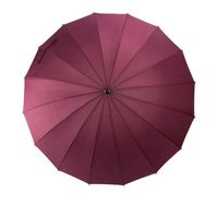 Parapluie d'affaires pour adulte à poignée droite 16k, vente chaude, vente en gros d'usine, parapluie de pluie automatique pas cher, 16 baleines, design arc-en-ciel, style classique