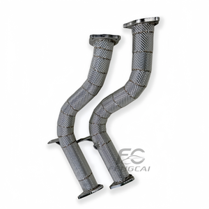 Sistema di Scarico con Downpipe Catalizzato ad Alto Flusso in Acciaio Inox 1.5mm per Porsche Cayenne E-hybrid 3.0T 2011-2018 958 - Product Image 5