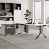 Ensemble de bureau et chaise de direction de luxe - Mobilier de bureau moderne en bois avec des caractéristiques écologiques pour la maison ou l'utilisation par les PDG