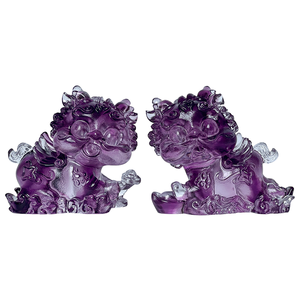 คริสตัลเคอินจากการบินที่น่ารักของประดับคริสตัลฮวงจุ้ยของตกแต่งบ้านสำนักงานหัตถกรรมคริสตัลนำโชคคิริน - Product Image 1