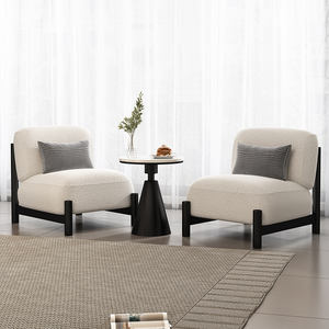 Fauteuil inclinable capitonné couleur crème, confortable pour salon et chambre, design antique - Product Image 5