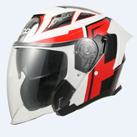 Vente directe d'usine OEM MON casque de moto ouvert en ABS avec fermeture à dégagement rapide approuvé ECE pour la protection du corps