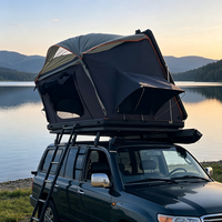 Tente de toit tout-terrain légère et imperméable en alliage d'aluminium, coque rigide, tissu Oxford, installation rapide quatre saisons pour SUV/pick-up
