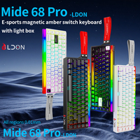 LDON 68PRO 8000Hz Magnetic Switch RGB Wired USB Gaming Keyboard with PBT Keycaps Mechanical Laser Style for Desktop E-Sports