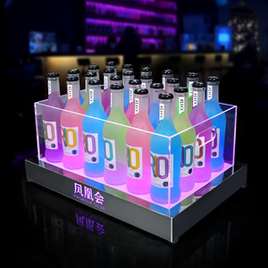 Led Acrylic Ice <b>Bucket</b> Rectangle Modern Design For Party Bars KTV Beverage Tub <b>Plastic</b> Simple Style - Product Image 2