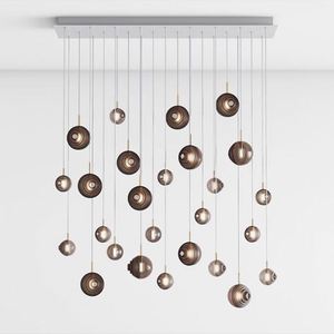 Lustre en <span class=keywords><strong>verre</strong></span> de Murano au design nordique moderne pour salon, <span class=keywords><strong>suspension</strong></span> décorative de petite taille pour mariages - Product Image 4