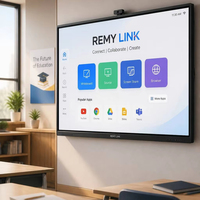 Laatste prijs 85 75 65 inch 4K UHD geavanceerd digitaal intelligent interactief display whiteboard IWB IFP smartboard voor klaslokalen