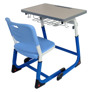 Ensemble de mobilier scolaire en gros pour écoles primaires – Chaise et bureau réglables en MDF pour élèves et enseignants – Fiable - Product Image 6