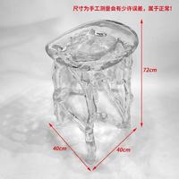 Chaise de bar en résine haut de gamme et de luxe léger, tabouret haut transparent et simple de style nordique, chaise de bar pour café, chaise de table d'îlot