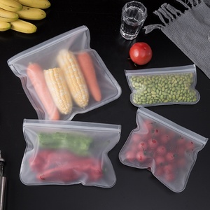 Home Organization BPA Free PEVA Snack Bag Leak proof Reusable Fruit Sandwich Gallon Freezer Food Storage Bags
