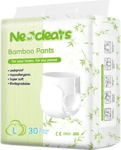 Wholesale Good Quality Pull Up Bamboo Baby Pants Diaper For Baby Organic