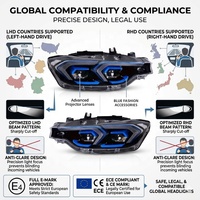 YU GUANG pour BMW Série 3 F30 F31 LCI F35 Phares LED Avant 2015 BMW 320i F30 Mise à Niveau des Phares Style G20 Phare LED