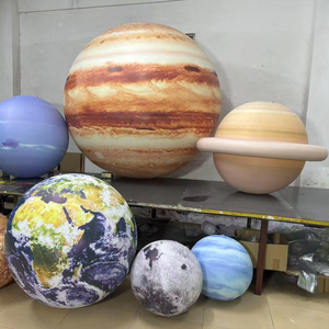 Globe terrestre géant gonflable en PVC, <span class=keywords><strong>7</strong></span> couleurs LED, durable, étanche, avec ventilateur intégré, représentant les planètes Soleil, Jupiter, Saturne, Terre, Uranus - Product Image 4