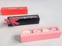 Petite boîte en papier carton de luxe personnalisée pour les bonbons sucrés Emballage en papier couché pour chocolat et aliments Lamination mate pour cadeau