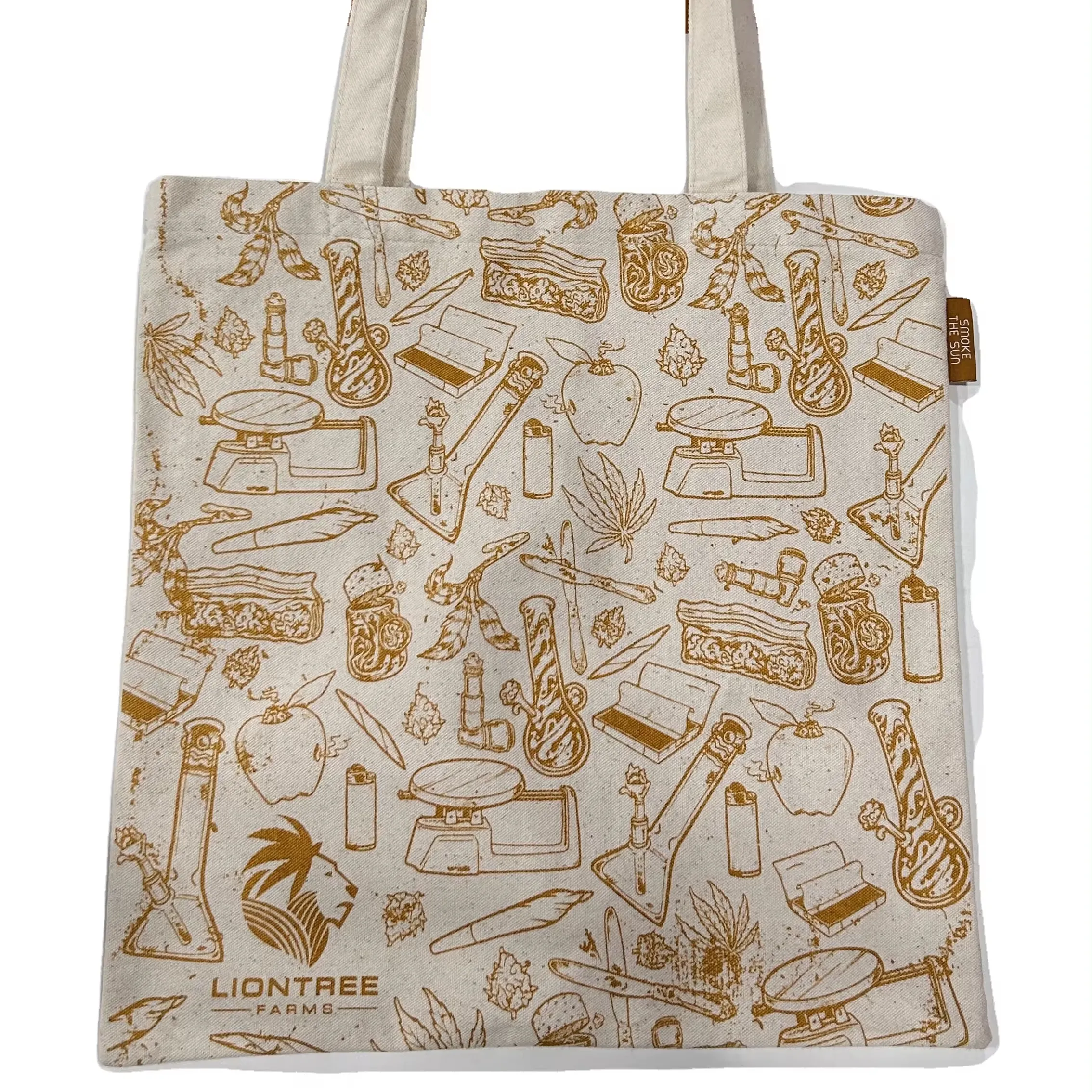 Fabbrica stampa personalizzata 100% naturale puro cotone tote bag got cotone organico