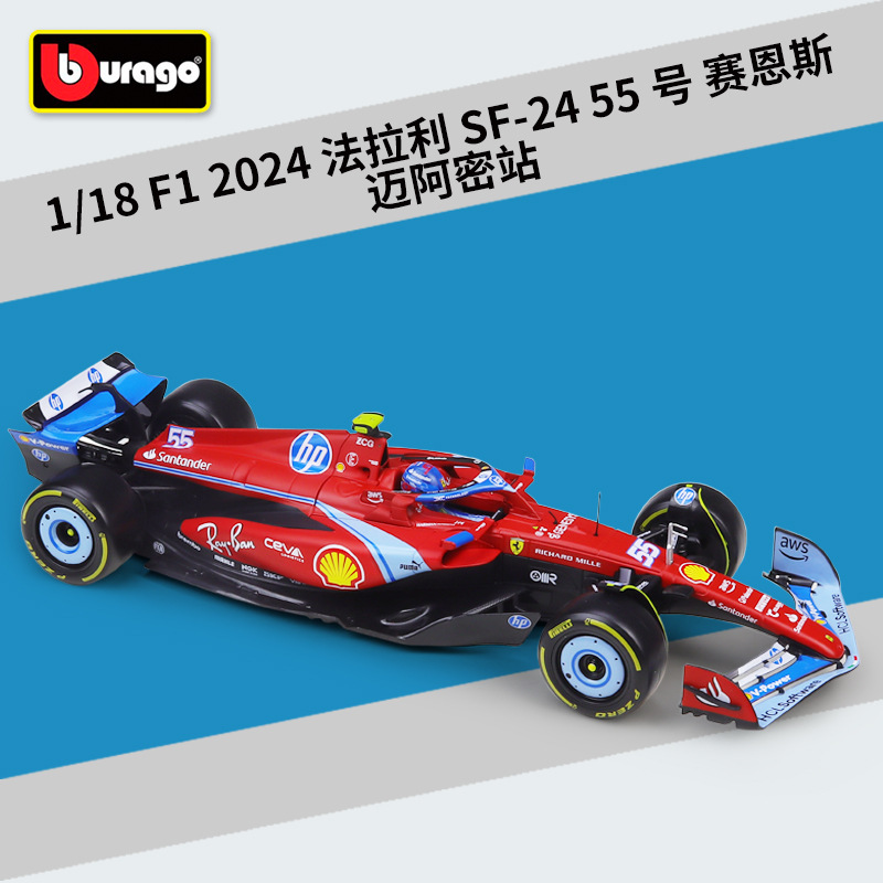 16815 SF-24 55 Sainz Stagione 2024 Miami Station