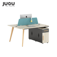 Poste de travail moderne pour 2, 4 ou 6 personnes, cloison de bureau, table de coworking, mobilier de bureau modulaire, poste de travail en cubicle