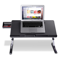 Coolcold-support en cuir PU pour ordinateur portable, plateau de lit pliable et ergonomique, table pour notebook de grande taille, de qualité supérieure