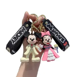 Anime Disney Keychains Bulk Wholesale Cartoon Lilo and Stitch Pendant  Keychain Holder Car Key Chain Key Ring Jewelry Gifts