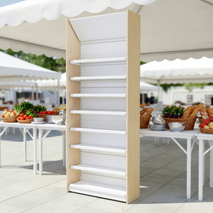 Estante de Farmacia de Pared Resistente de Metal y Madera Personalizable - Estanterías Ajustables con Recubrimiento de Polvo Epoxi para Exhibición de Medicamentos (Rápido) - Product Image 1