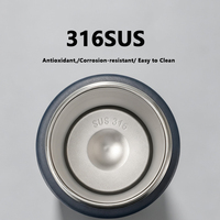 Botol Air Vakum Stainless Steel Dinding Ganda Kustom, Isolasi Dinding Ganda, Pengunci Keamanan, Anti Bocor, Termos Perjalanan