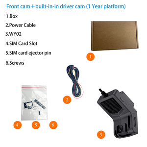 Caméras doubles WY02, réseau 4G, suivi GPS, suivi en temps réel, surveillance vocale en temps réel, enregistrement en boucle, surveillance de stationnement - Product Image 6